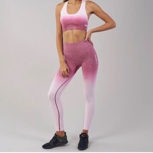 Gymshark pink ombré leggings